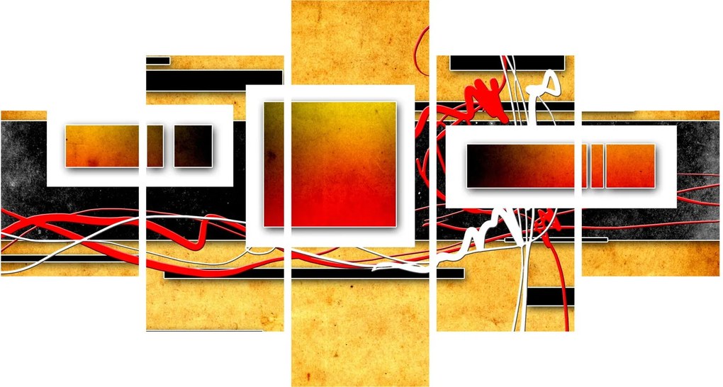 Obraz - Abstrakcja (125x70 cm)
