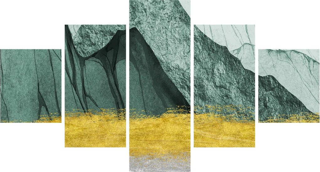 Obraz - Emerald Mountains N⁰2 (125x70 cm)