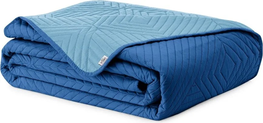 AmeliaHome Narzuta na łóżko Softa jasnoniebieski, niebieski, 220 x 240 cm