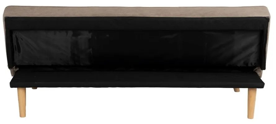 Beżowa rozkładana sofa z tkaniny szenilowej 175 cm – Ixia