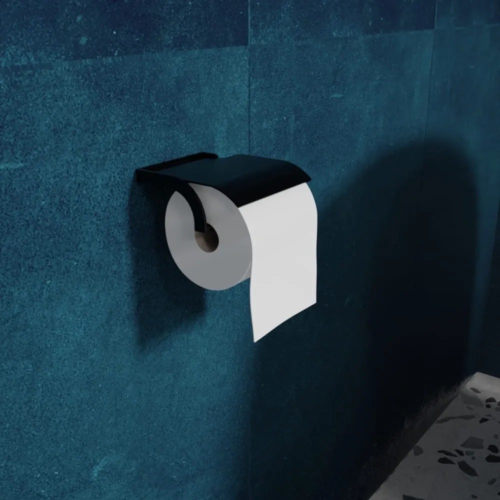 Uchwyt na papier toaletowy czarny Massi