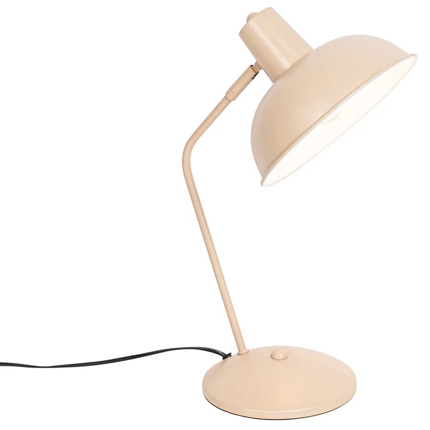 Lampa stołowa Retro beżowa - Milou Retro Oswietlenie wewnetrzne