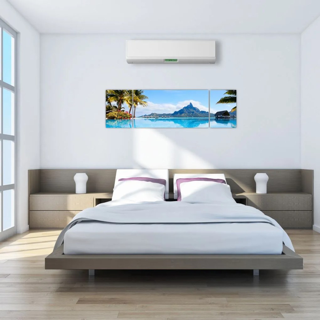 Obraz - Palmy i plaże (170x50 cm)