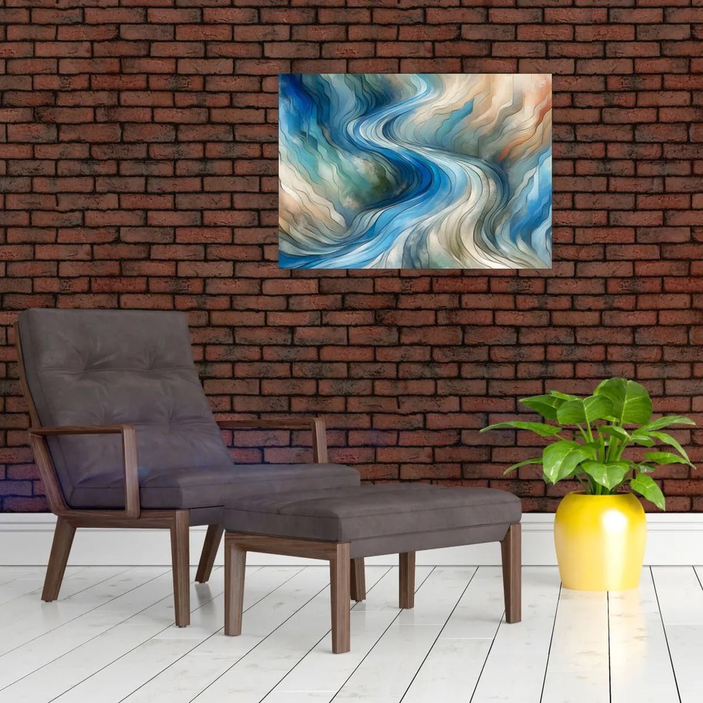 Obraz - Abstrakcyjny nurt (70x50 cm)