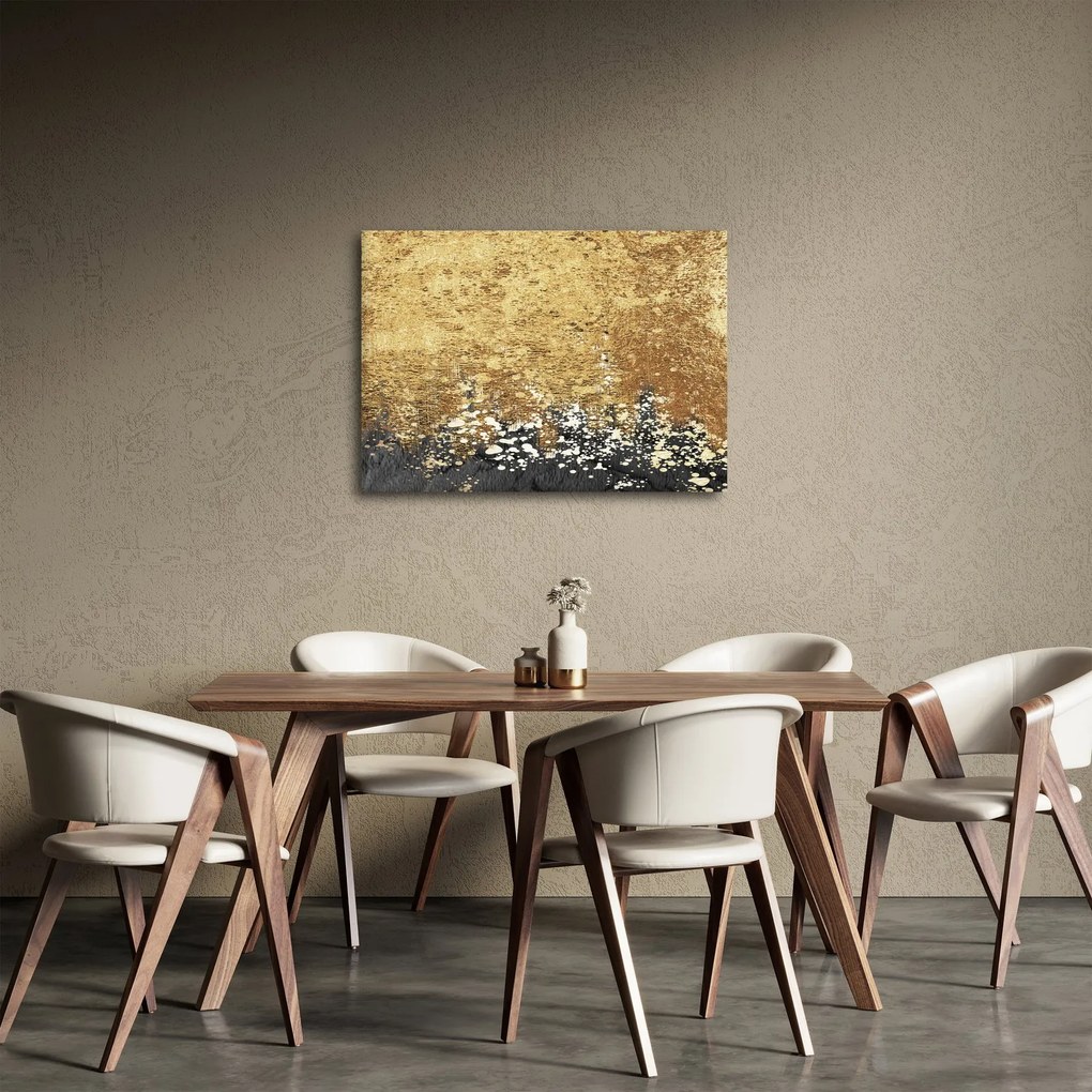 Obraz - Złota struktura N⁰3 (70x50 cm)