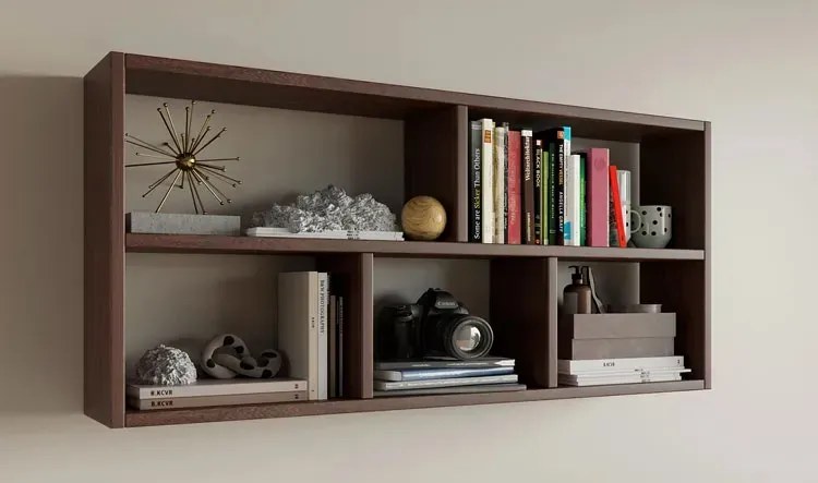 Nowoczesna nadstawka na biurko wenge T5-E17