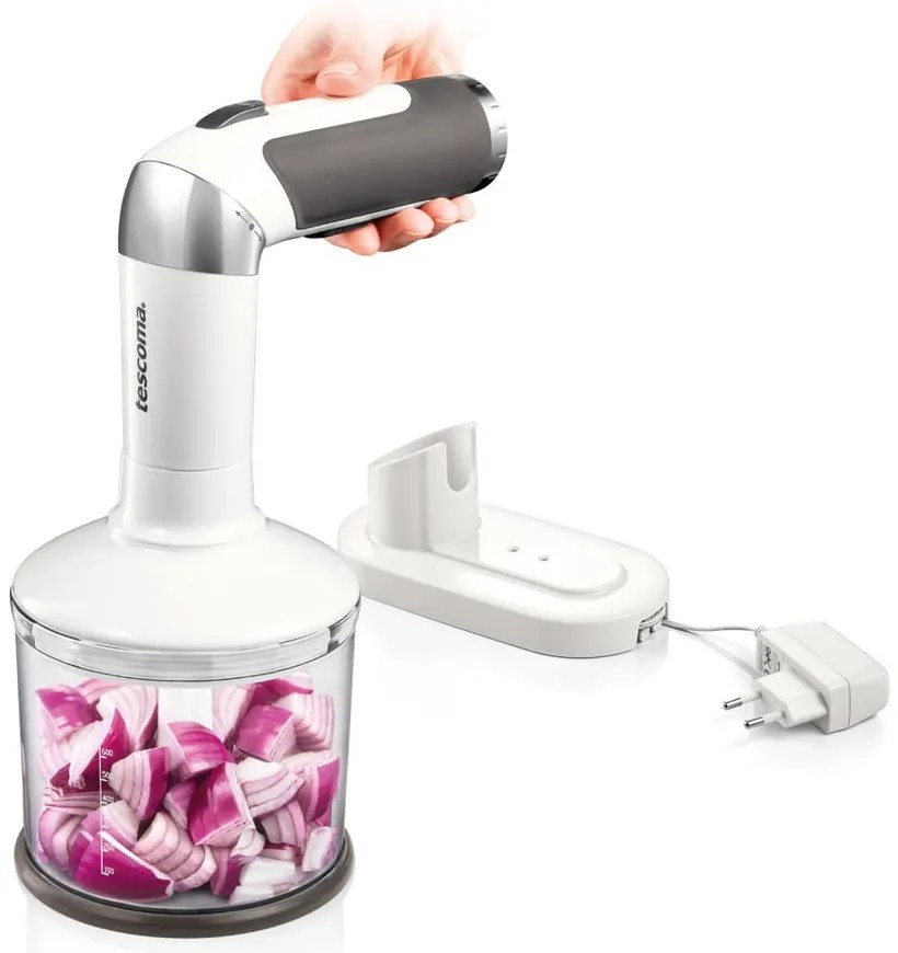 Blender w biało-srebrnym kolorze Grand chef – Tescoma