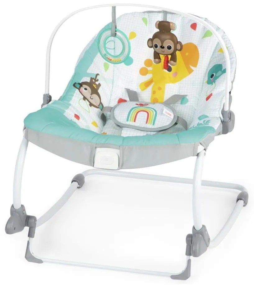 Bright Starts - Wibrujący bujaczek dla dziecka WILD VIBES 1xLR14