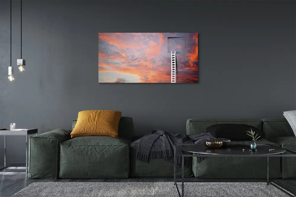 Duży obraz na płótnie Drabina do Nieba o Zachodzie