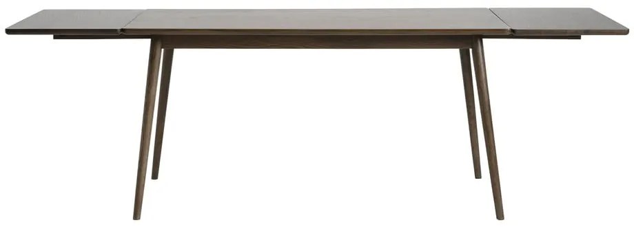 Brązowy rozkładany stół z blatem w dekorze dębu 150x90 cm Barrali – Unique Furniture