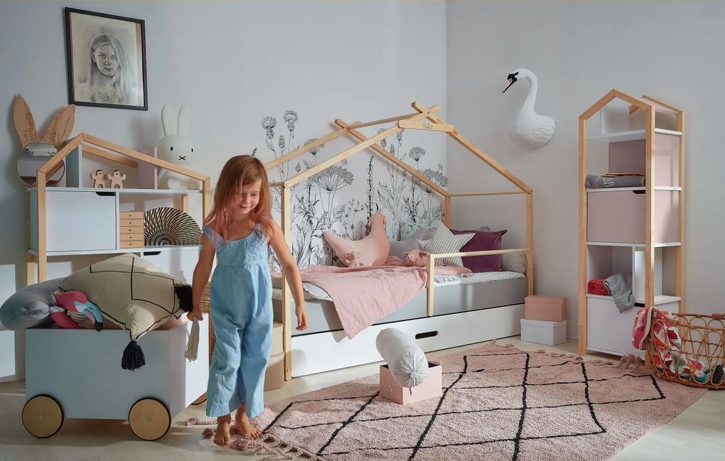 Różowy regał dziecięcy MANHATTAN/PHOEBE FLAMINGO