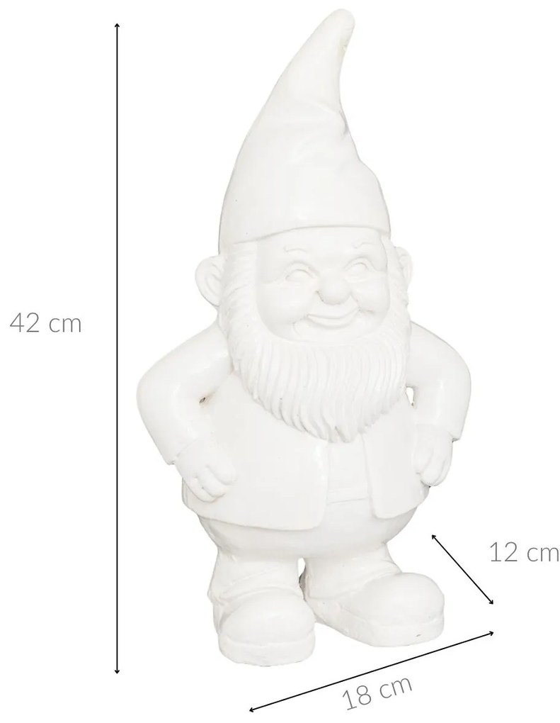 Krasnal ogrodowy ANAO, figurka dekoracyjna, 42 cm
