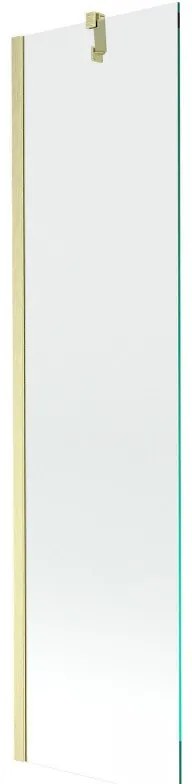 Mexen Next parawan nawannowy 1-skrzydłowy 50 x 150 cm, transparent, złoty szczotkowany - 895-050-000-00-00-55