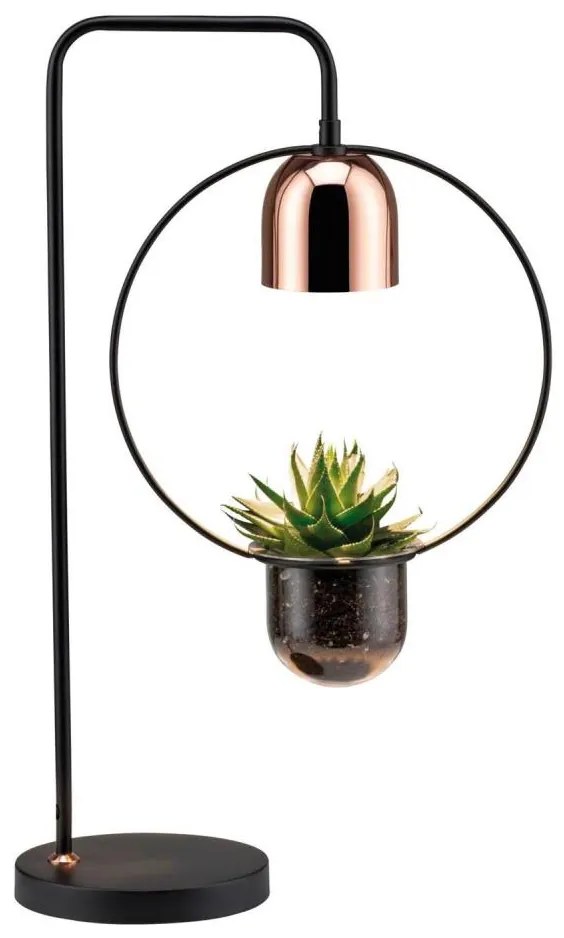 Paulmann 79746 - 1xGU10/20W Lampa stołowa FANJA 230V przydymiona