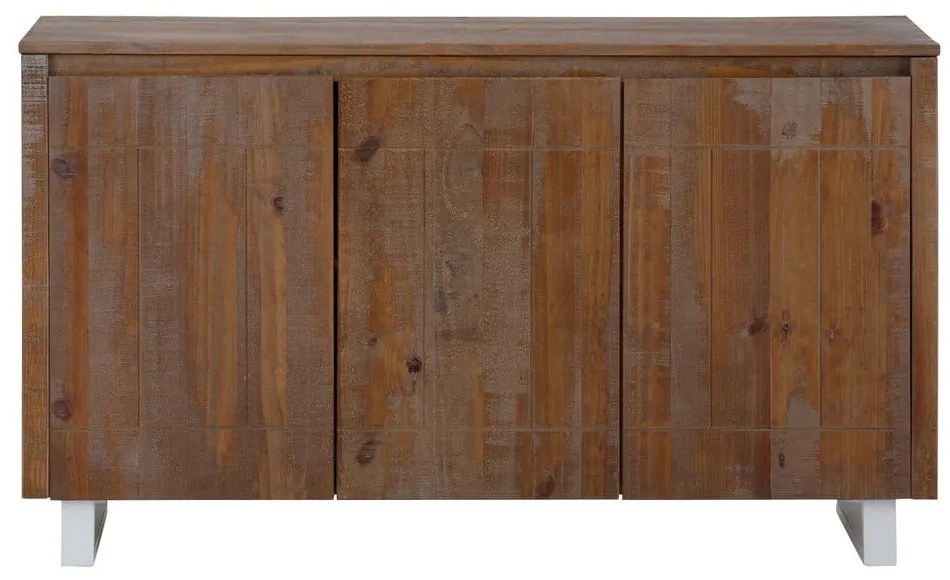Niska komoda z drewna sosnowego w naturalnym kolorze 140x80 cm Lagos – Støraa