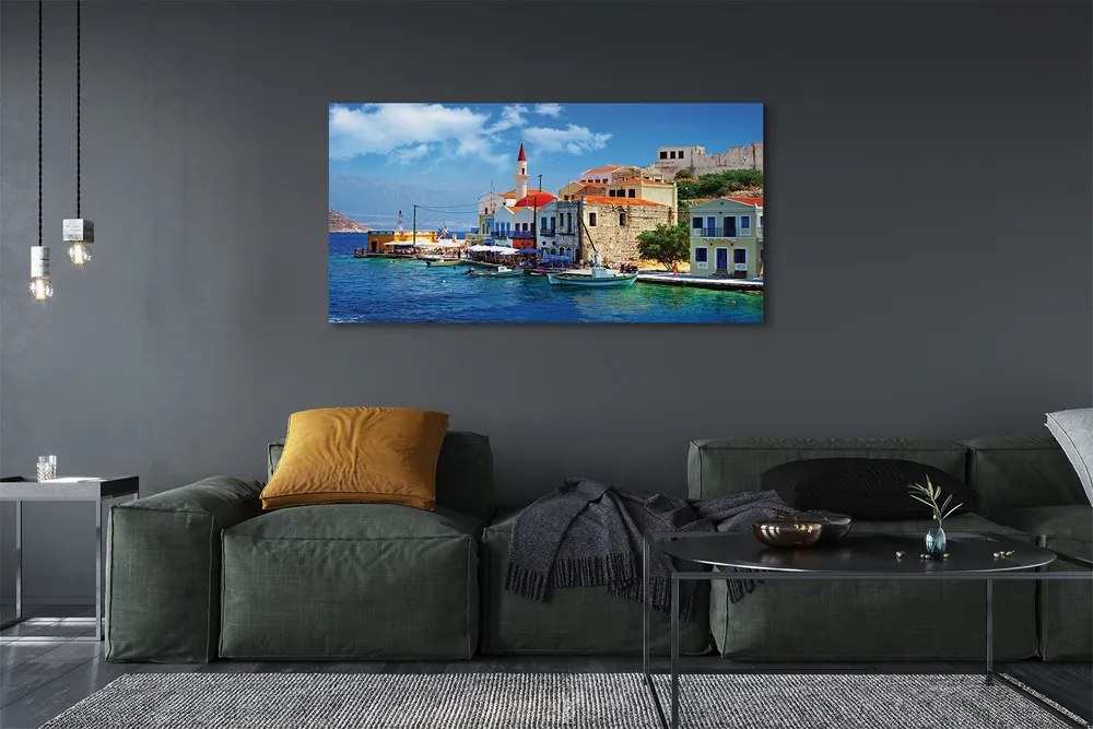 Obraz na płótnie Surowe Piękno Greckiego Wybrzeża