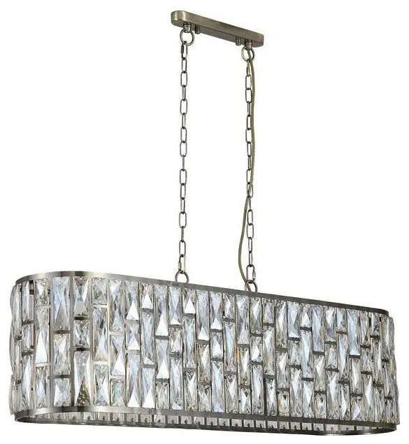 Searchlight 65818-8AB - Żyrandol na łańcuchu BIJOU 8xE14/40W/230V