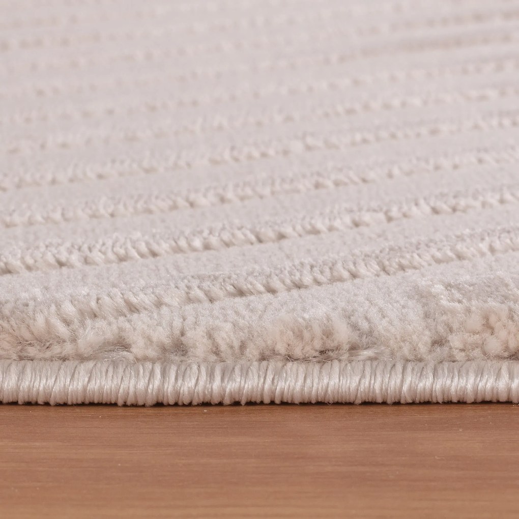 Dywan 3D nowoczesny Sahara Wstęga beżowy 80 cm x 250 cm