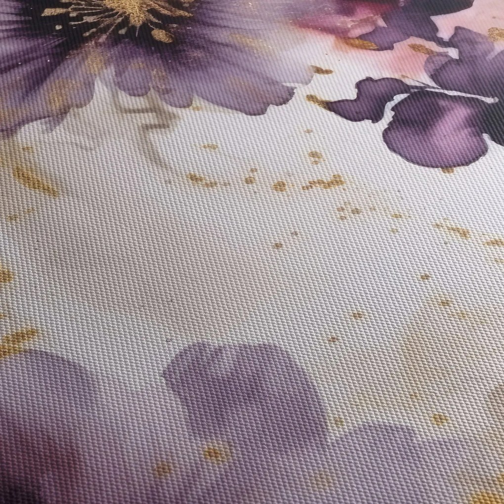 Obraz - Kwiaty akwarelowe (170x50 cm)