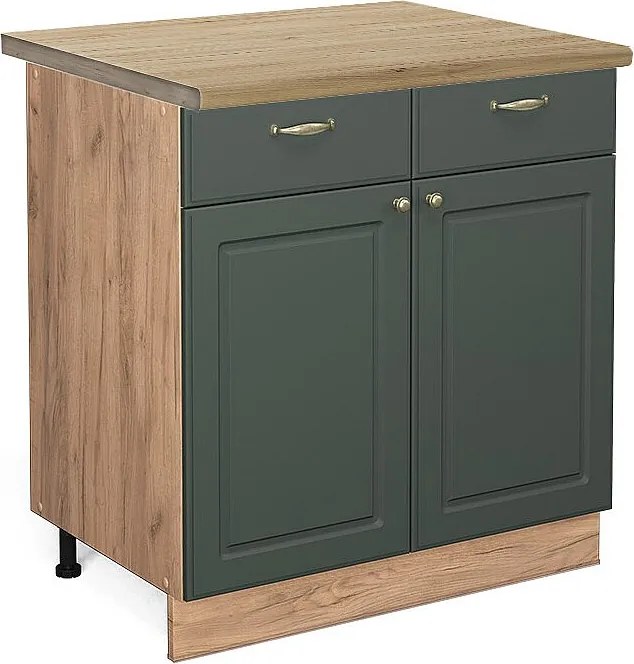 Szafka dolna do kuchni green gold country 80x60x82 fame-line