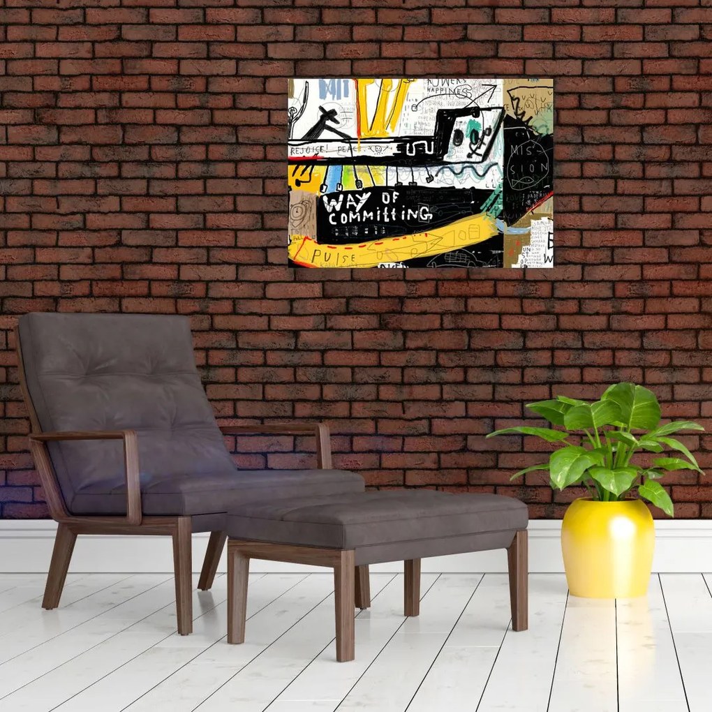 Obraz na szkle - Graffiti (70x50 cm)
