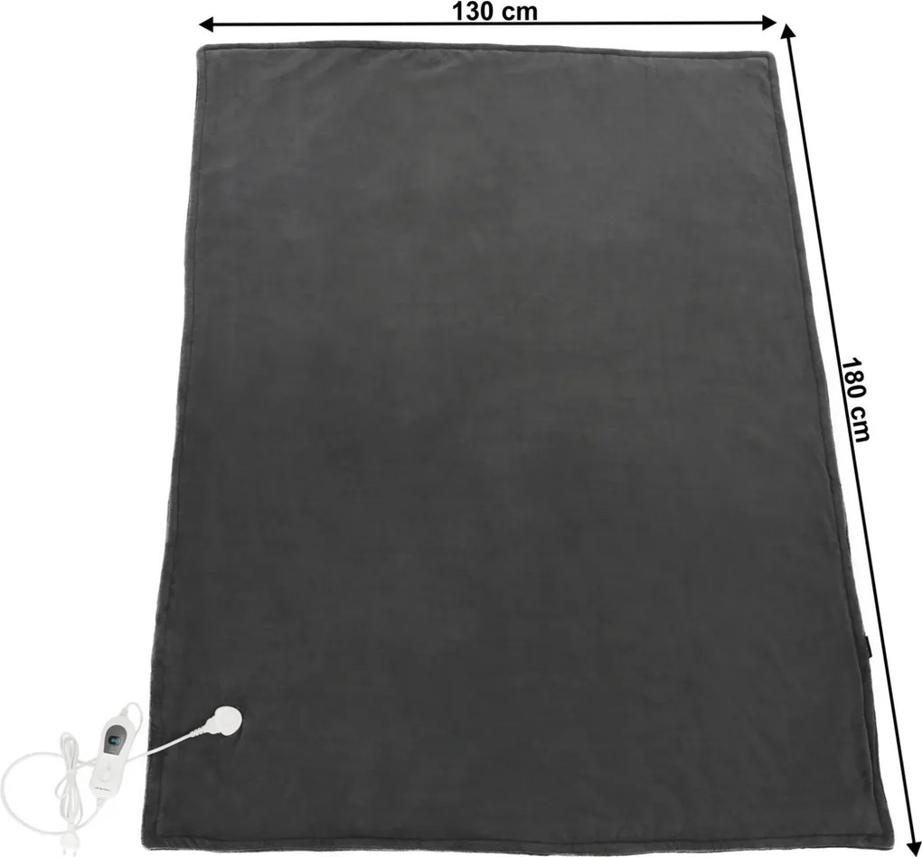 Elektryczny koc grzewczy MEDISA, ciemnoszary