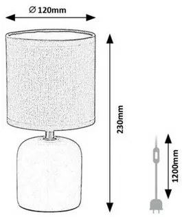 Rabalux 74053 lampa stołowa Daphini, beżowy