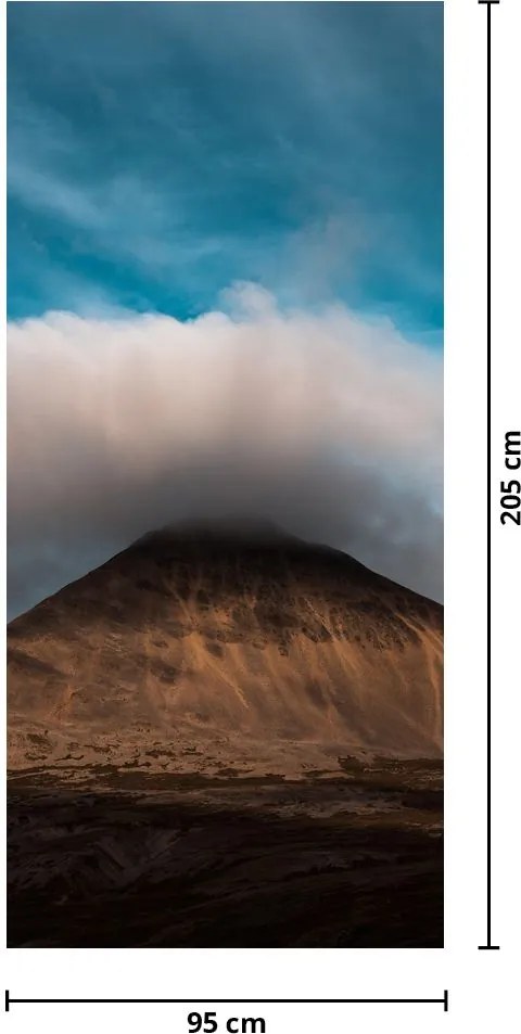 Fototapeta na drzwi - Chmura nad szczytem (95x205cm)