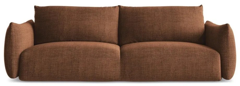 Rozkładana sofa w kolorze terakoty 230 cm Leila – Makamii