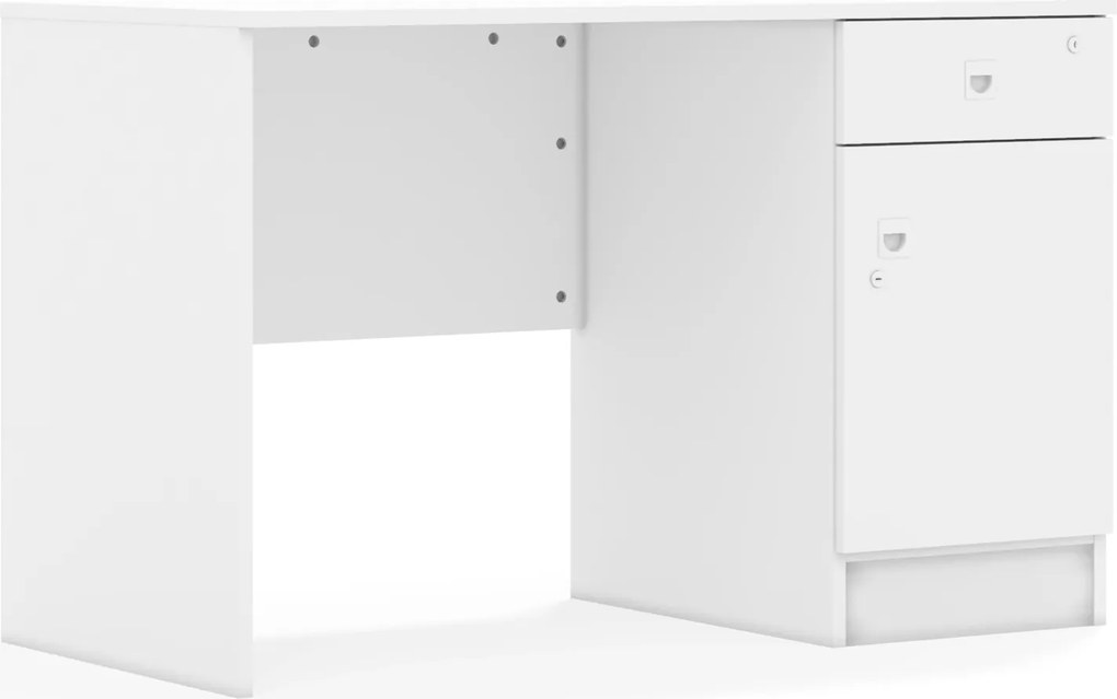 Biurko dla nauczyciela z zamykaną na klucz szafką Blox