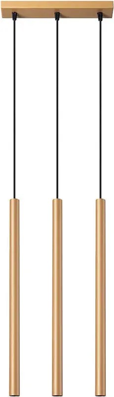 Złota lampa wisząca nad wyspę sople - 4X A380 Z0-Z45