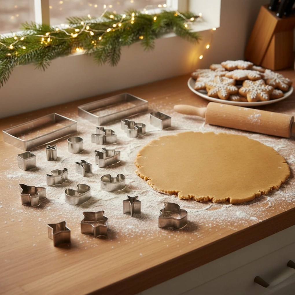 Świąteczne foremki do pierników, 18 sztuk