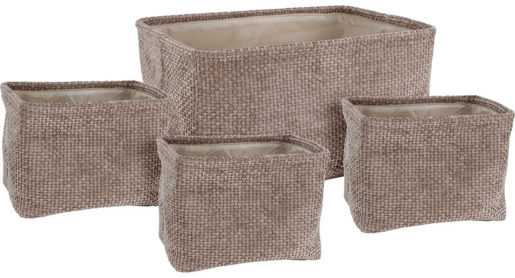 Zestaw koszy do przechowywania, 4 szt.