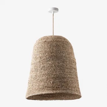 Lampa Sufitowa Wisząca Kayradens Naturalny - Biała & Ø50 Cm - ↑60 Cm Kayradens - Sklum