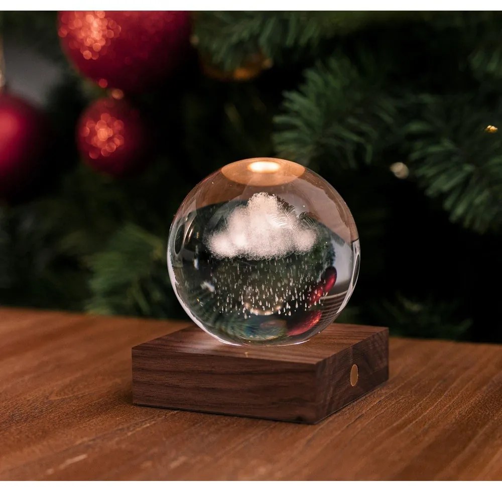 Ciemnobrązowa dekoracja świetlna na USB Amber – Gingko