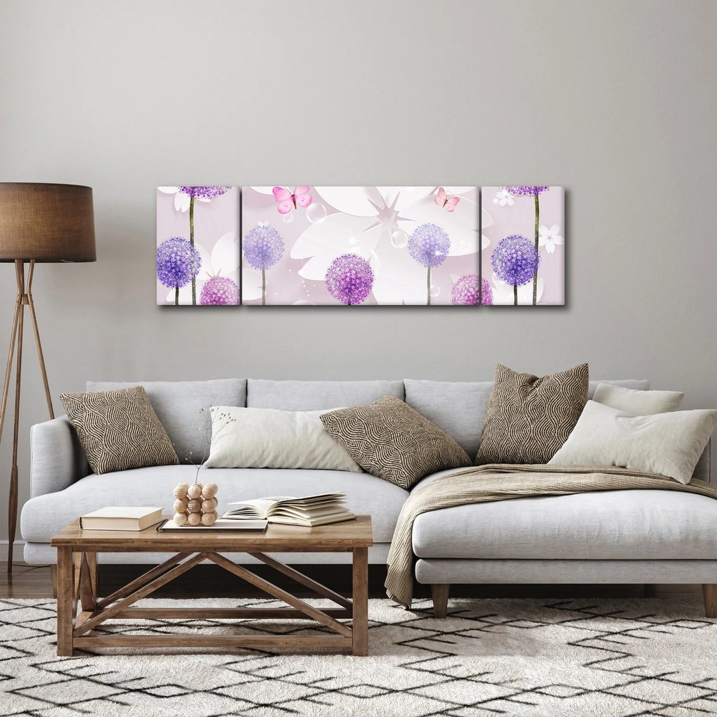 Obraz - Na rzece kwiatów (170x50 cm)