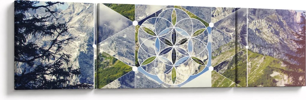 Obraz - Figura geometryczna (170x50 cm)