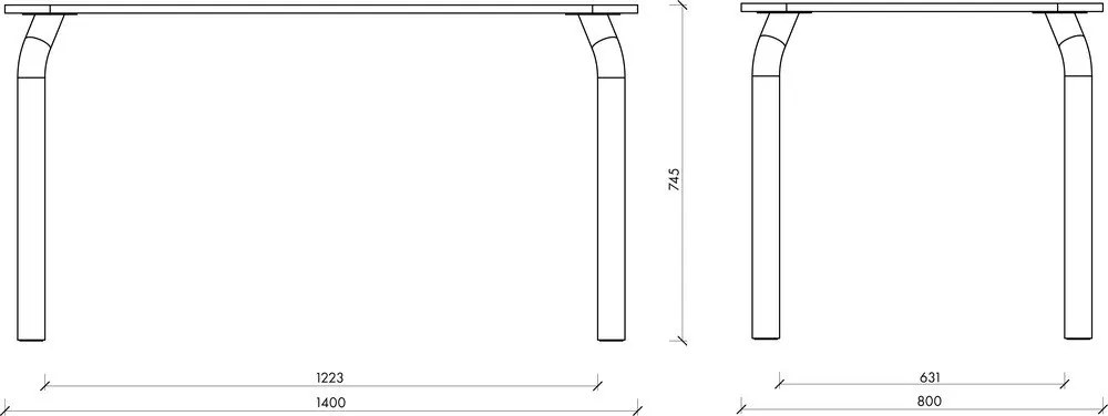 Stół 80x140 cm Meko – noo.ma
