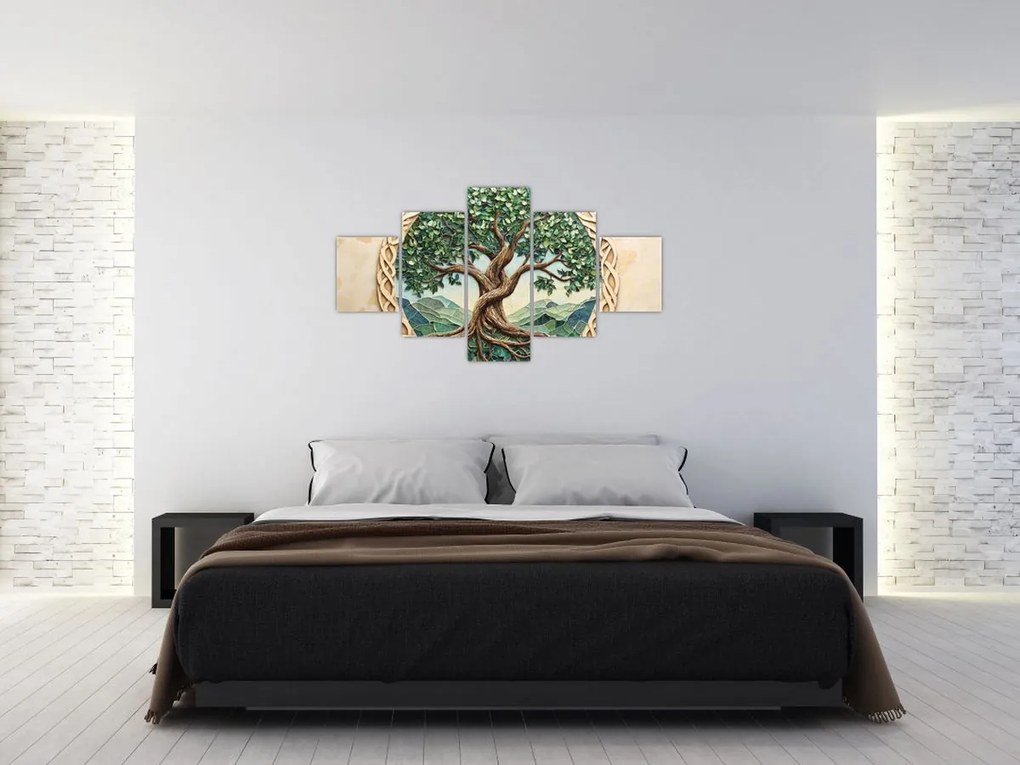 Obraz – Splecione drzewo życia (125x70 cm)