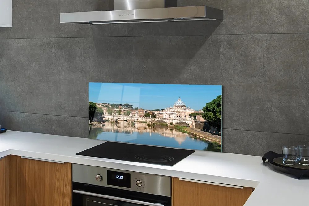 Panel Szklany Zabytkowe Mosty Rzymu