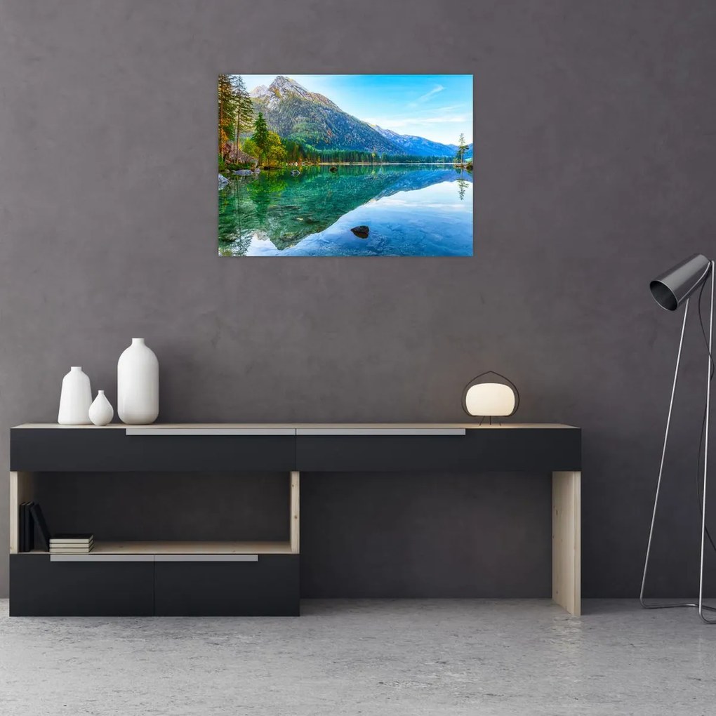 Obraz - Jezioro Hintersee (70x50 cm)