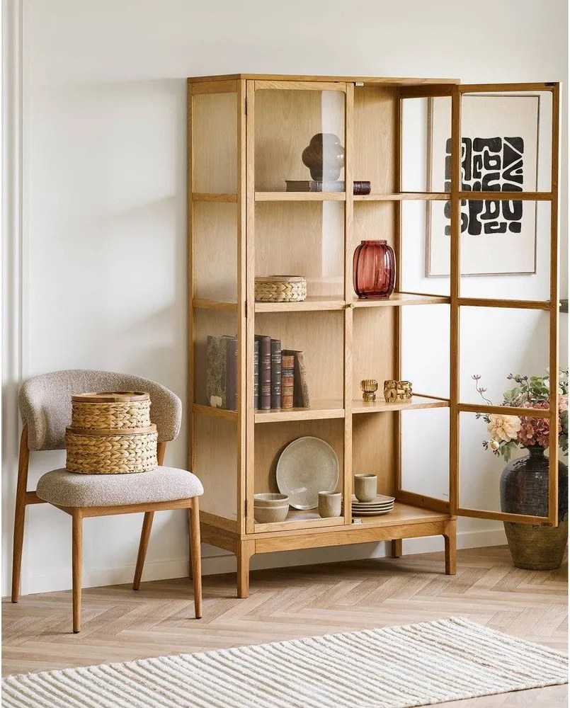 Czerwony szklany ręcznie wykonany wazon (wysokość 21 cm) – House Nordic