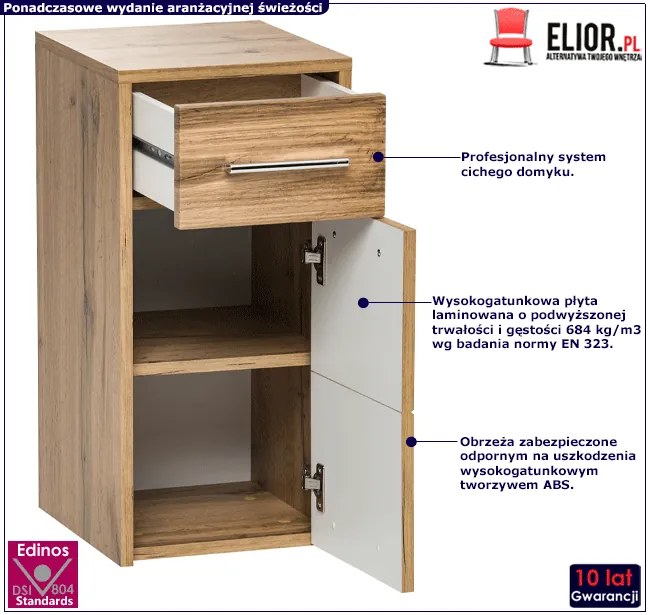 Wiszący półsłupek łazienkowy Z4-D49