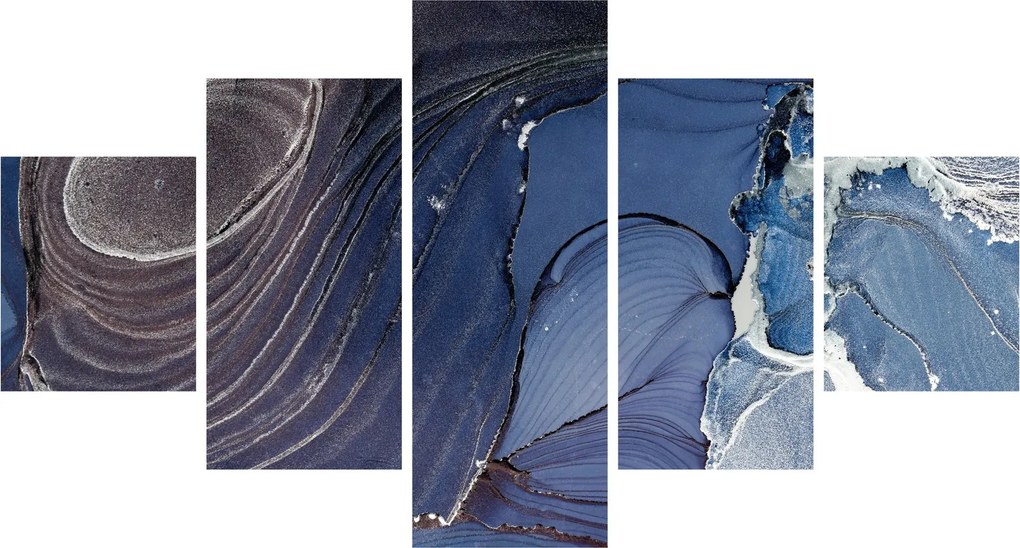 Obraz - Atrament marmurkowy (125x70 cm)