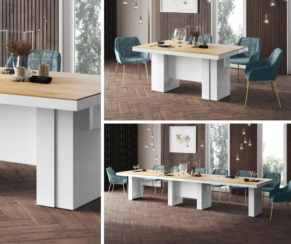 Stół rozkładany do 400 cm Largo Hubertus dąb