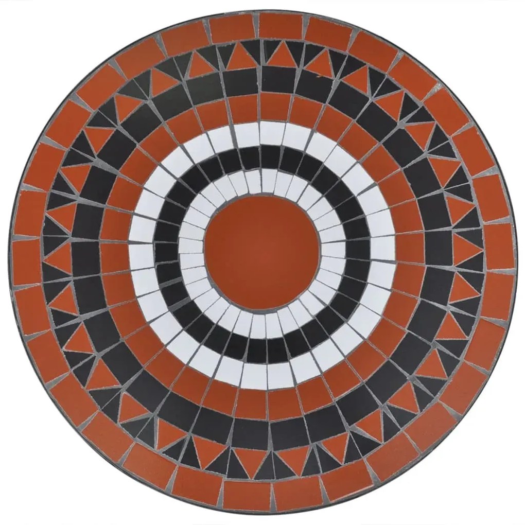 Stolik ogrodowy ceramiczny Osmo – terakota i biały