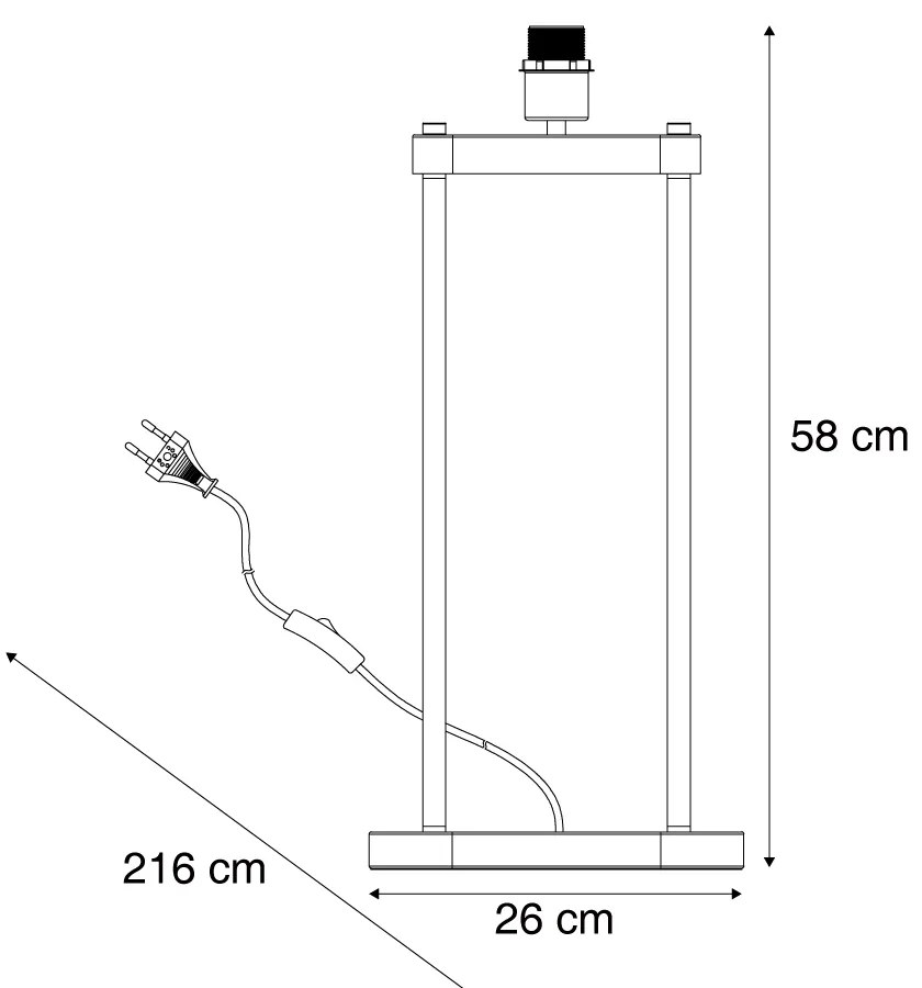 Nowoczesna lampa stołowa mosiężna - Thijmen Nowoczesny Oswietlenie wewnetrzne
