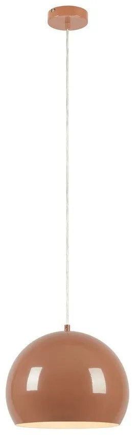 Brązowa lampa wisząca z metalowym kloszem ø 28 cm Pop – Markslöjd