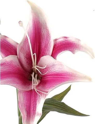 Sztuczna lilia ciemnoróżowy, 17 x 17 x 60 cm