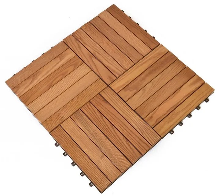 Płytki podłogowe z drewna jesionowego zestaw 6 szt. Rojaplast – Thermowood